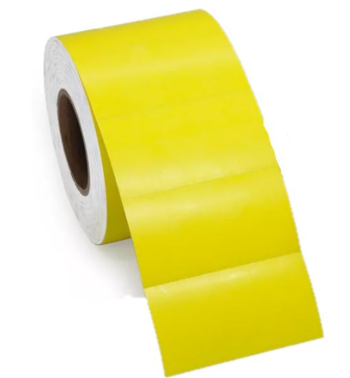 Picture of SHELF TAGS YELLOW THERMAL 76X37MM X500