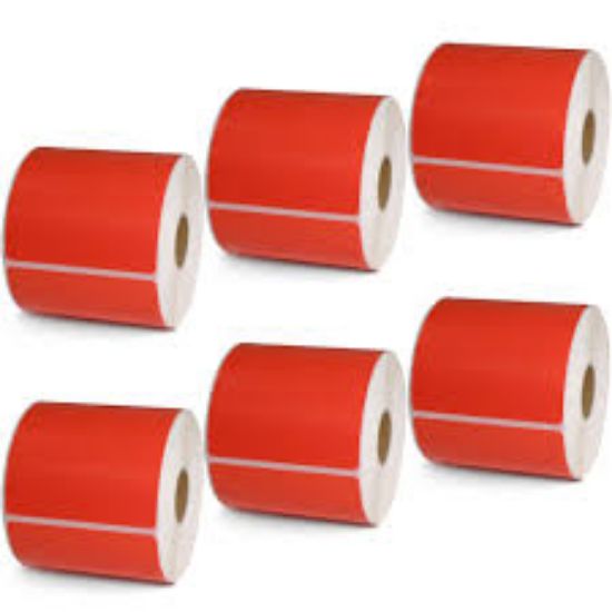 Picture of SHELF TAGS RED THERMAL 76X37MM X1000