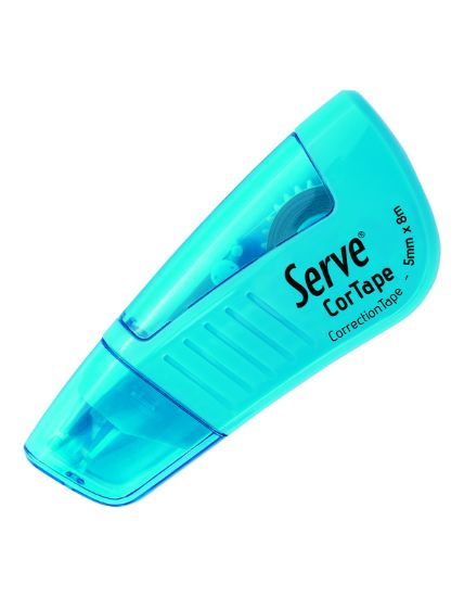 Picture of CORRECTION TAPE 5 X 8M FLOU BLUE SERVE