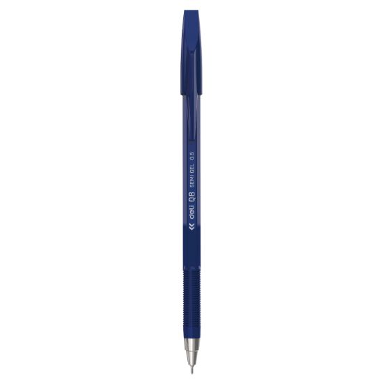Picture of DELI BALL PEN BLUE Q8 0.5MM SEMI GEL