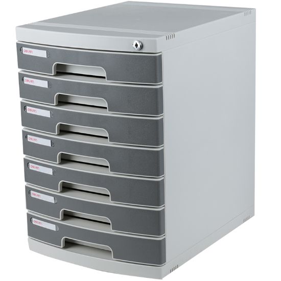 Picture of DOC CABINET 7 DRAWERS GREY DELI 8877