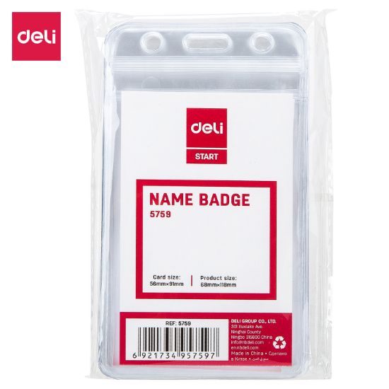 Picture of NAME BADGE SOFT PORTRAIT 59X91 DELI X10