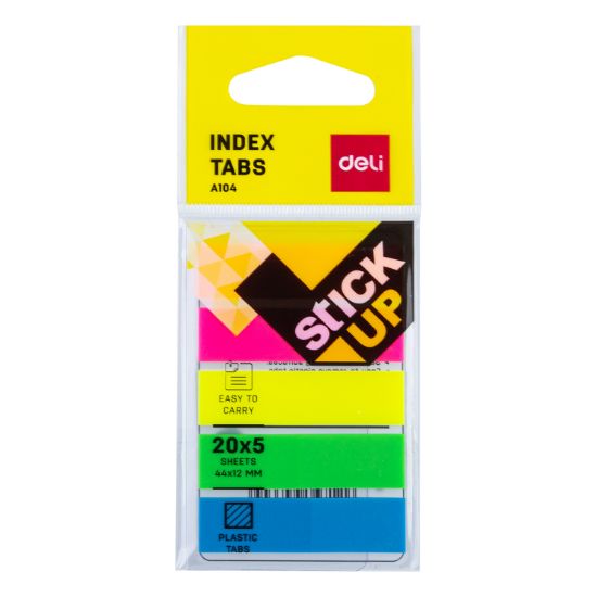 Picture of INDEX TABS PVC 43X12 A10402 DELI