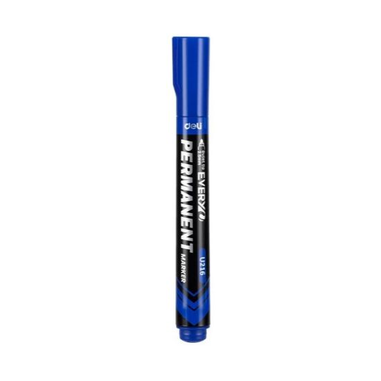Picture of DELI PERMANENT MARKER BULLET U216 BLUE