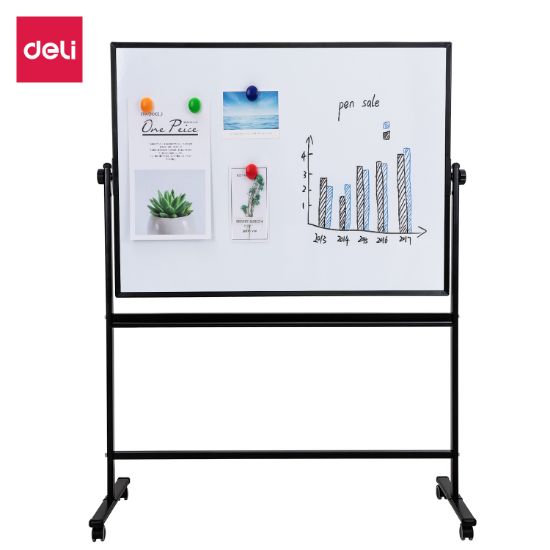 Picture of WHITEBOARD REVOLVING 120X90CM BLACK DELI