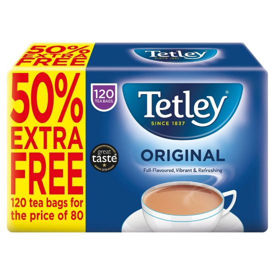 Picture of TEA BAGS DECAFINATED X160 TETLEY