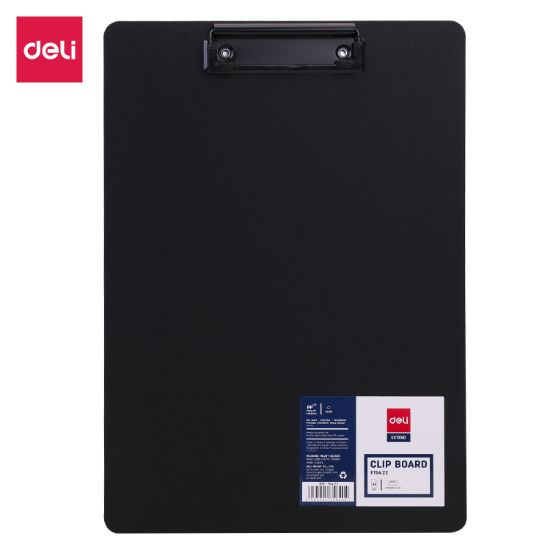 Picture of CLIPBOARD A4 PP FOAM BLACK DELI 5422