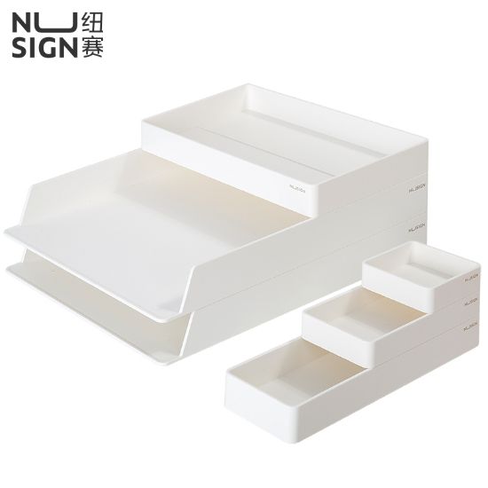 Picture of DESK ORGANISER SET WHITE 001 NUSIGN