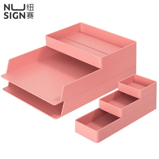 Picture of DESK ORGANISER SET PINK 001 NUSIGN