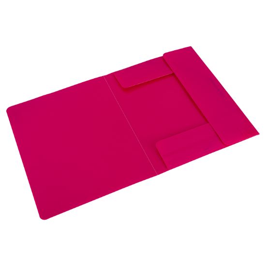 Picture of A4 FOLDER W ELASTIC RED DELI 9504