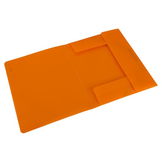 Picture of A4 FOLDER W ELASTIC ORANGE DELI 9504