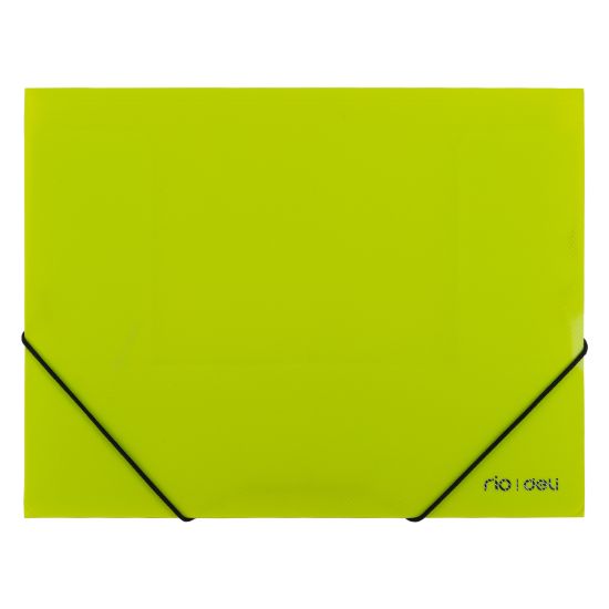 Picture of A4 FOLDER W ELASTIC GREEN DELI 9504