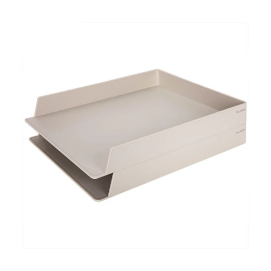 Picture of DESK TRAYS STACKABLE X2 GREEN NS021