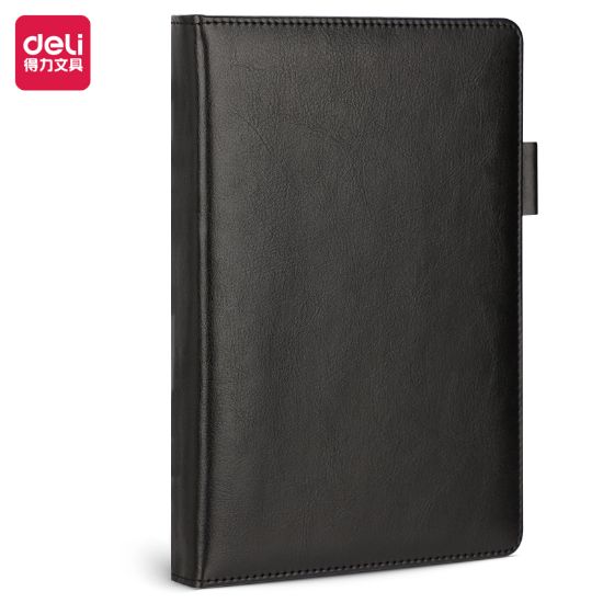 Picture of LEATHER NOTEBOOK A5 180 SHTS BLACK 2298
