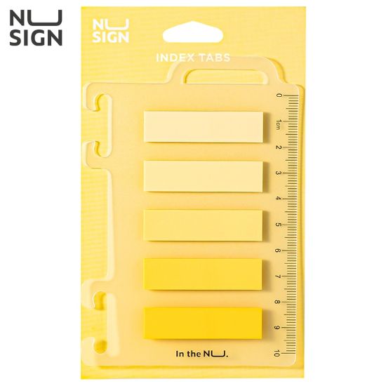 Picture of DELI INDEX TABS 5X20 SHTS NS356 YELLOW