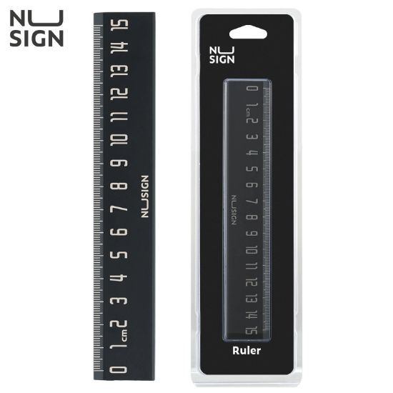 Picture of NUSIGN RULER 15CM BLACK NS096