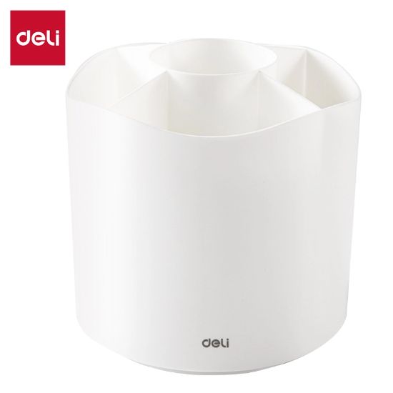 Picture of DESK ORGANISER ROTATING WHITE 434 DELI
