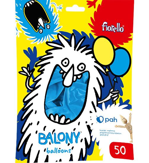 Picture of BALLOON METAL BLUE 50PCS 12''