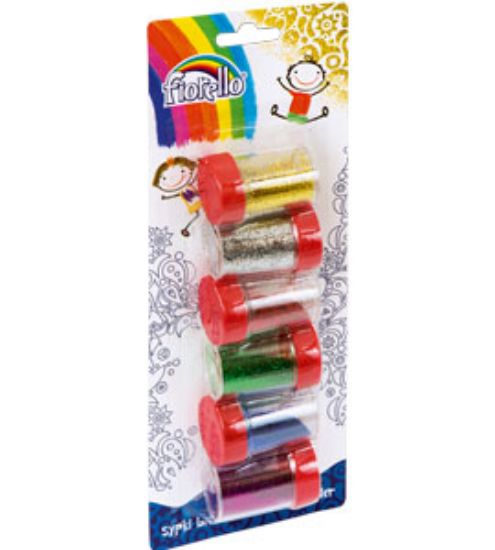 Picture of GLITTER POWDER X6 COLOURS