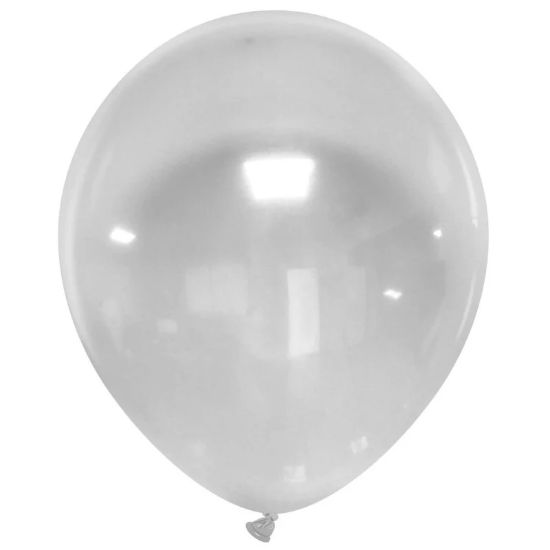 Picture of BALLOON METAL WHITE 50PCS 12''