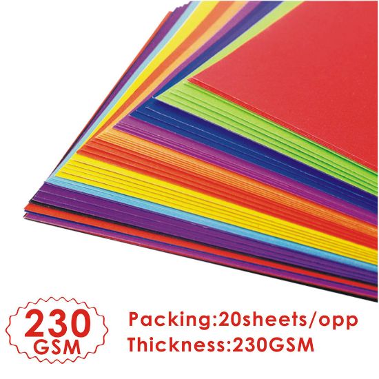 Picture of A4 CARDBOARD 230GSM ASS COL X20