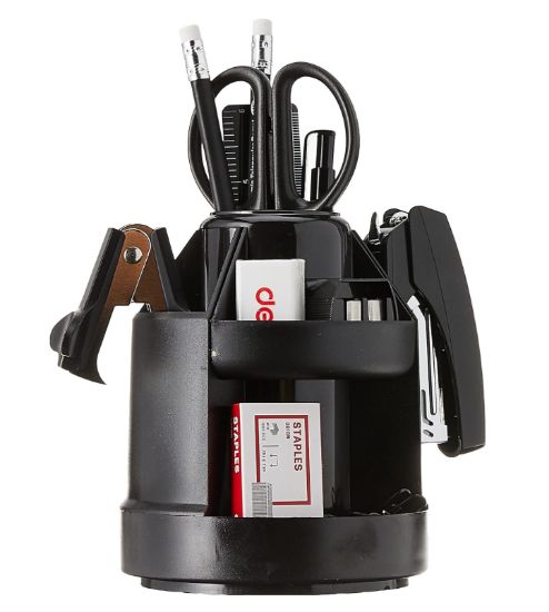 Picture of DESK ORGANISER ROTATING BLACK 3825 DELI