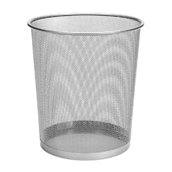 Picture of WIRE MESH ROUND BIN SILVER DRECT